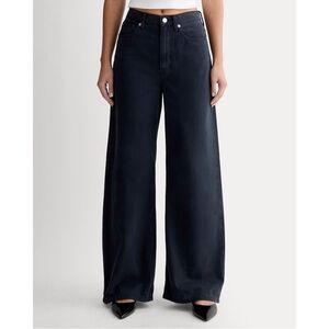 Everlane The Baggy Jean 33x31 Low Rise Organic Cotton Dark Wash Women’s New